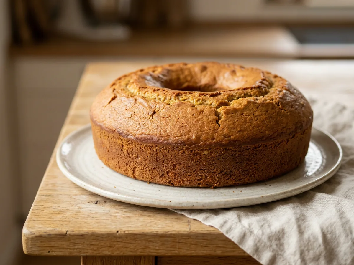 Symbolbild zum Rezept Eierlikörkuchen: das fertige Gericht auf einem hellen Teller angerichtet