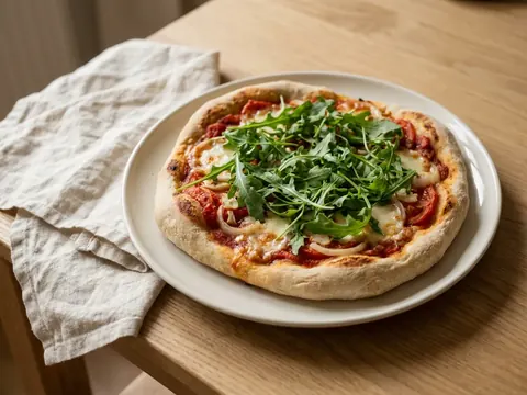 Pizza mit Rukola – Rezept
