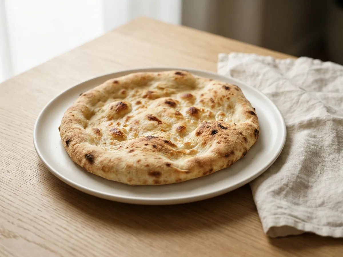 Symbolbild zum Rezept Pizzateig: das fertige Gericht auf einem hellen Teller angerichtet