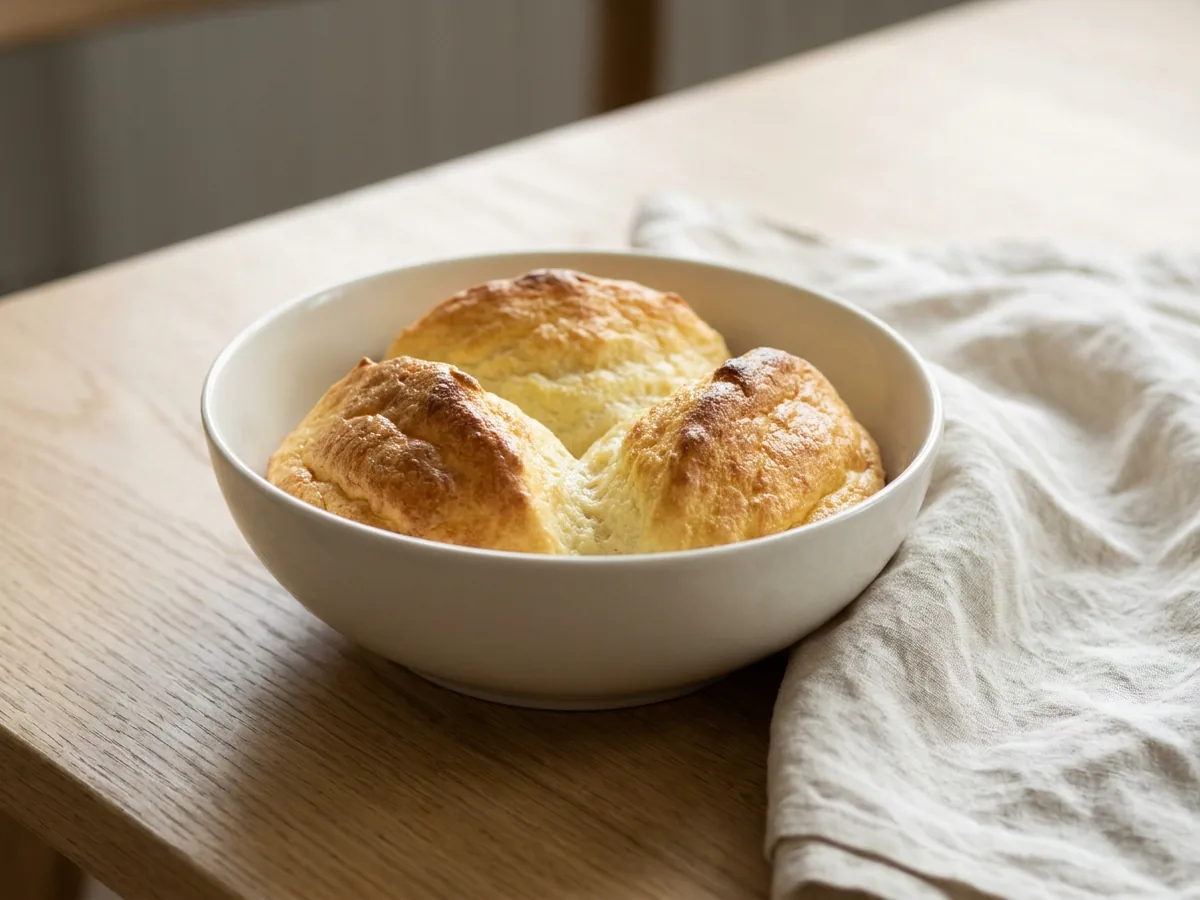 Symbolbild zum Rezept Salzburger Nockerln: das fertige Gericht auf einem hellen Teller angerichtet